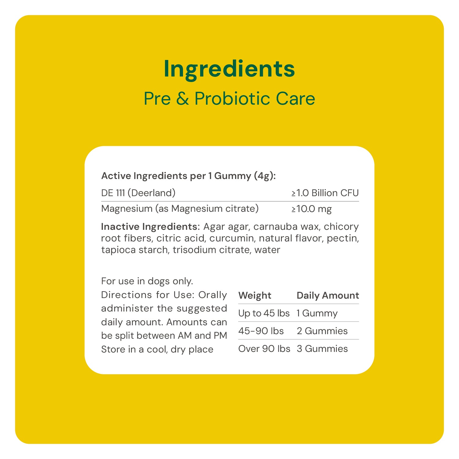 Pre & Probiotic Care